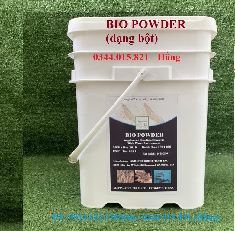 Bio Powder, men vi sinh nguyên liệu dạng bột, xử lý nước và đáy ao nuôi